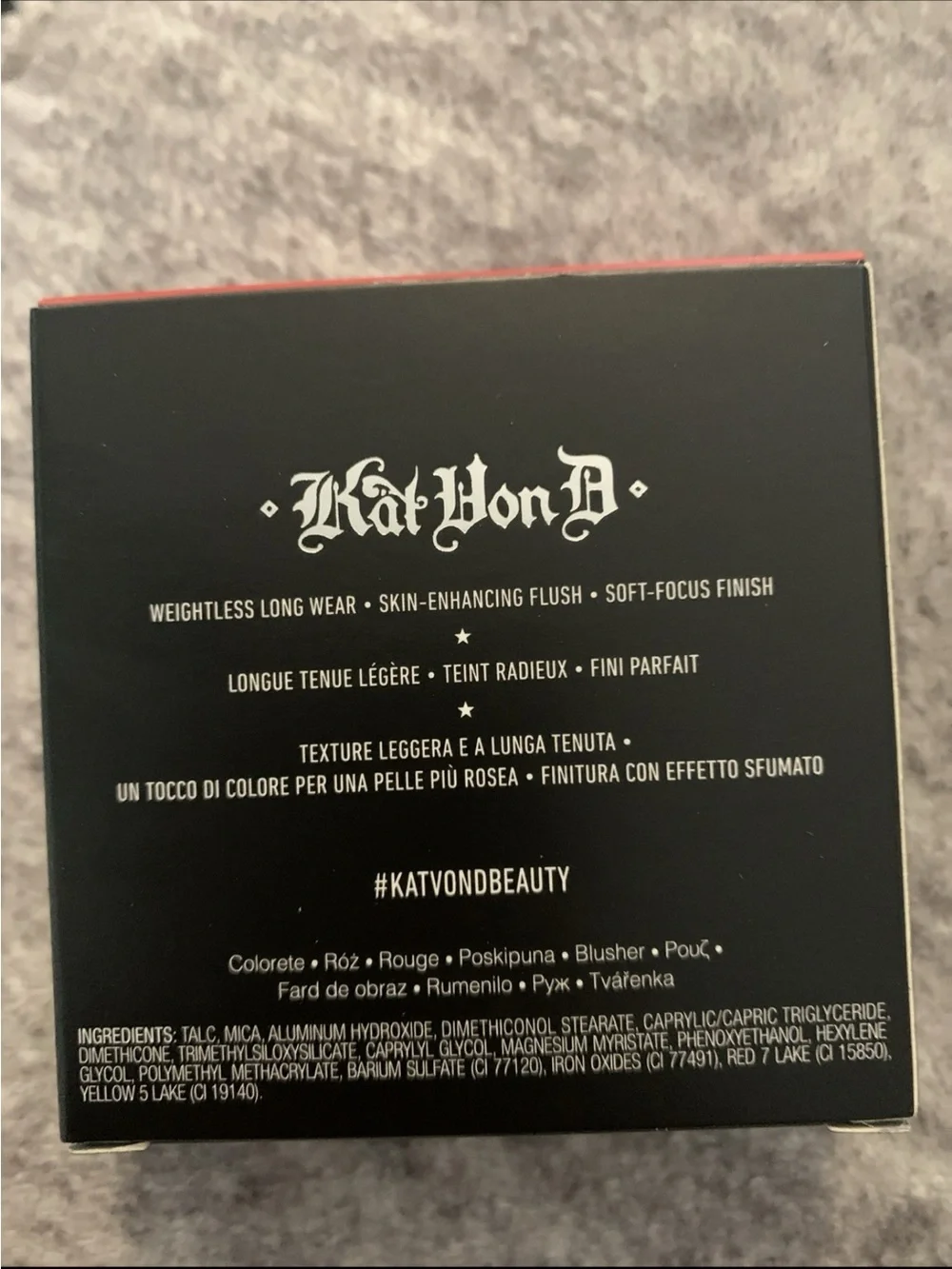 Kat Von D Everlasting Blush - Red Rose Design